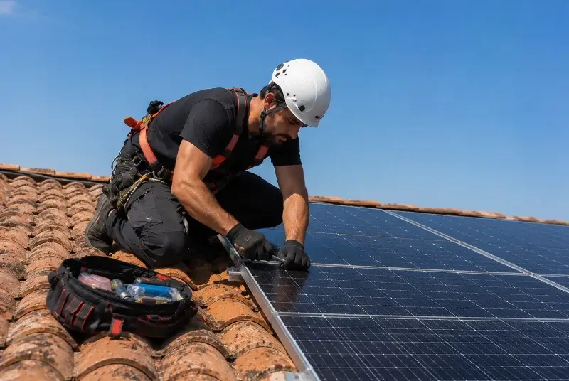 Maintenance et monitoring de panneaux solaires à Olonzac